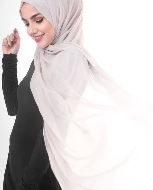 Silver Cloud Chiffon Hijab