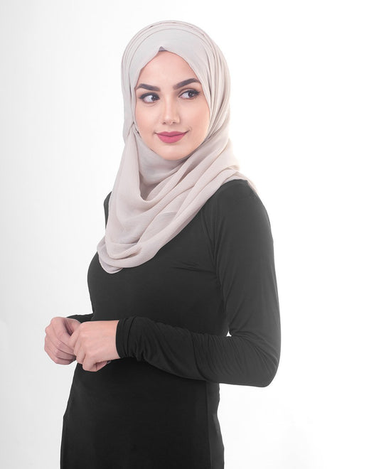 Silver Cloud Chiffon Hijab