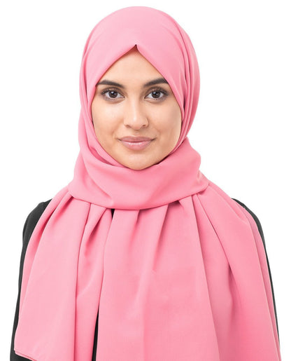Strawberry Ice Pink Georgette Hijab