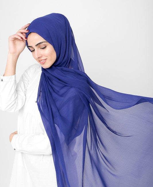 Twilight Blue Chiffon Hijab
