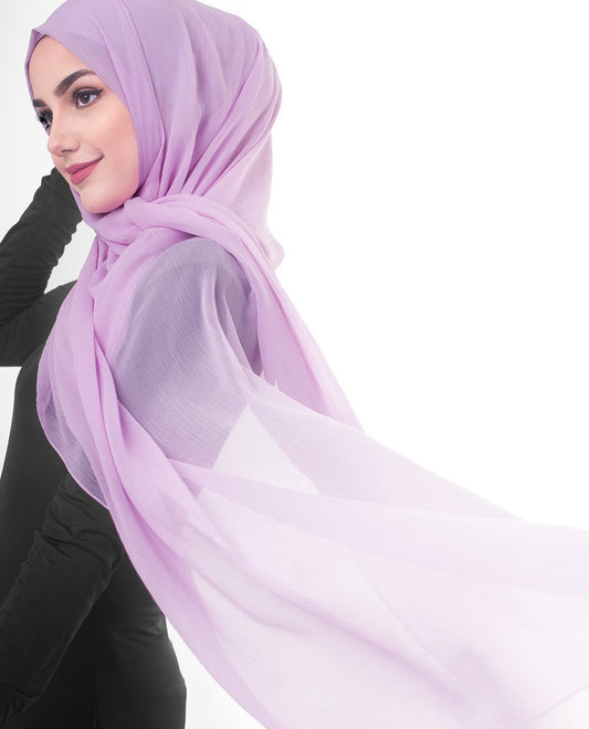 Violet Tulle Chiffon Hijab
